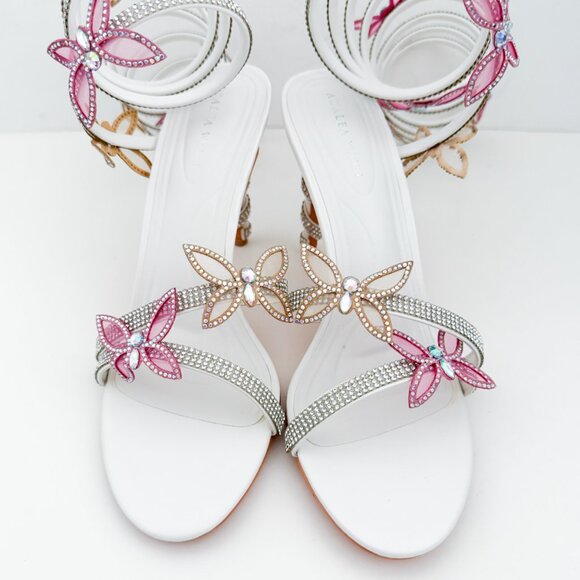 AZALEA WANG FLORIANA BUTTERFLY SANDAL IN WHITE Y2K - Picture 8 of 16
